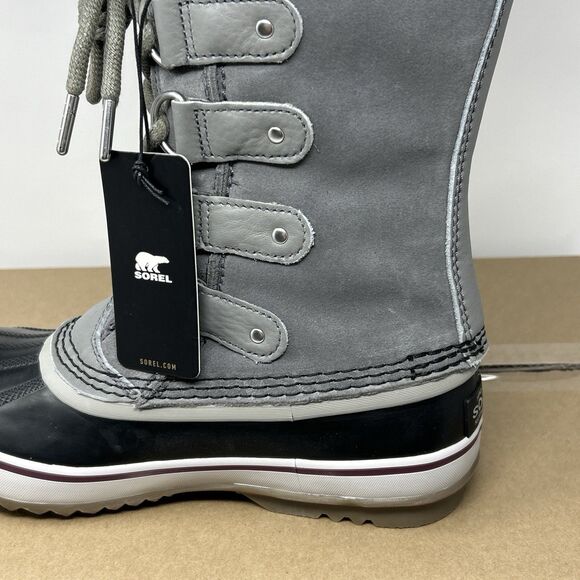 Sorel Joan of Arctic Women’s 6 Grey Waterproof Fur Winter Snow Boot STORE MODEL - Picture 9 of 16